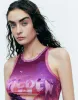 Printed Crew Neck Tank Top sold by Urban Revivo