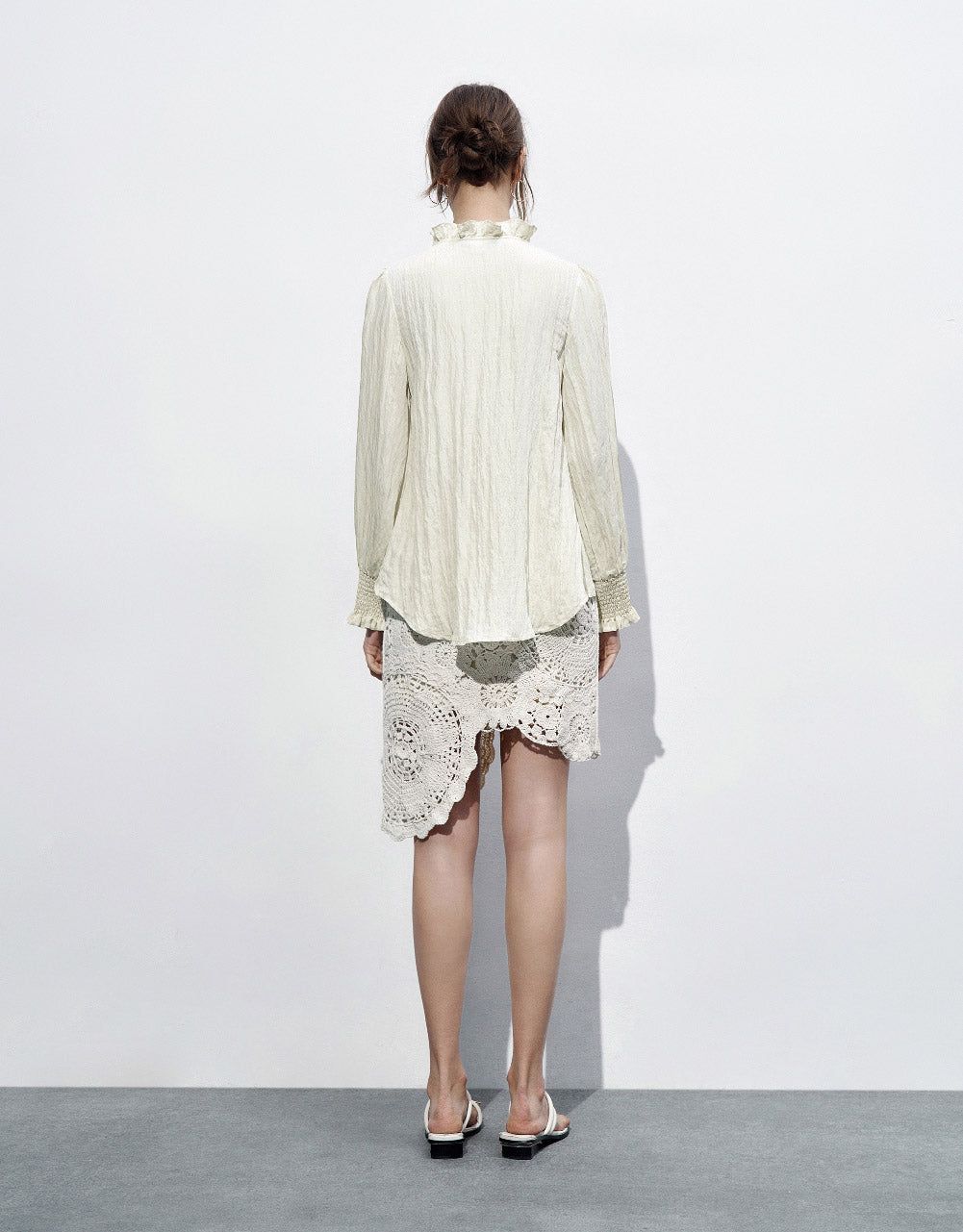 Textured Tie Front Overhead Shirt sold by Urban Revivo product image thumbnail 4