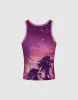 Printed Crew Neck Tank Top sold by Urban Revivo