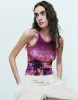 Printed Crew Neck Tank Top sold by Urban Revivo