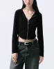Zipper Front Hooded Jacket sold by Urban Revivo
