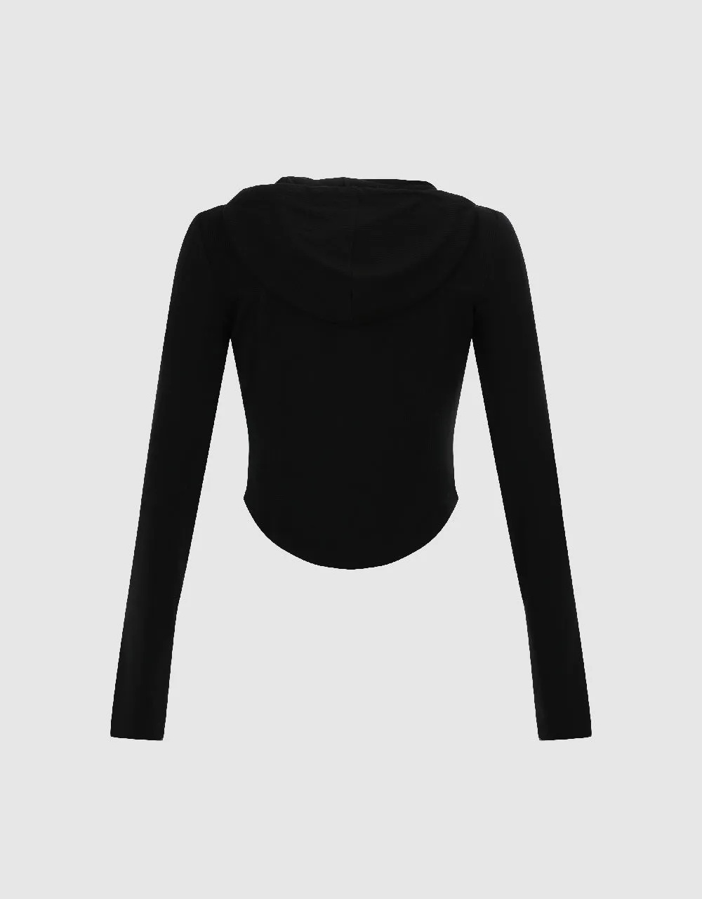Zipper Front Hooded Jacket sold by Urban Revivo product image thumbnail 5