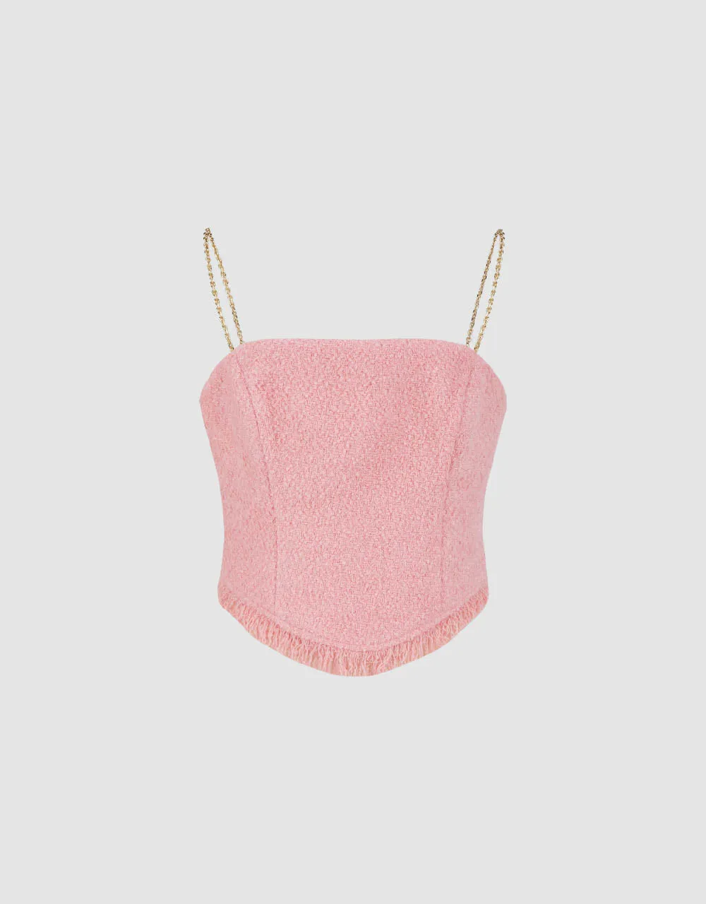 Tweed Raw Hem Cami Top sold by Urban Revivo product image thumbnail 2