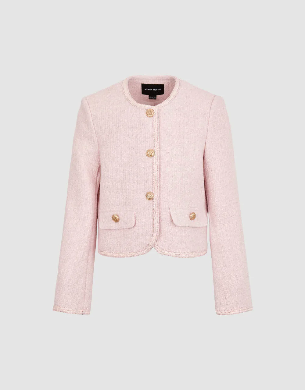 Crew Neck Tweed Jacket sold by Urban Revivo product image thumbnail 2