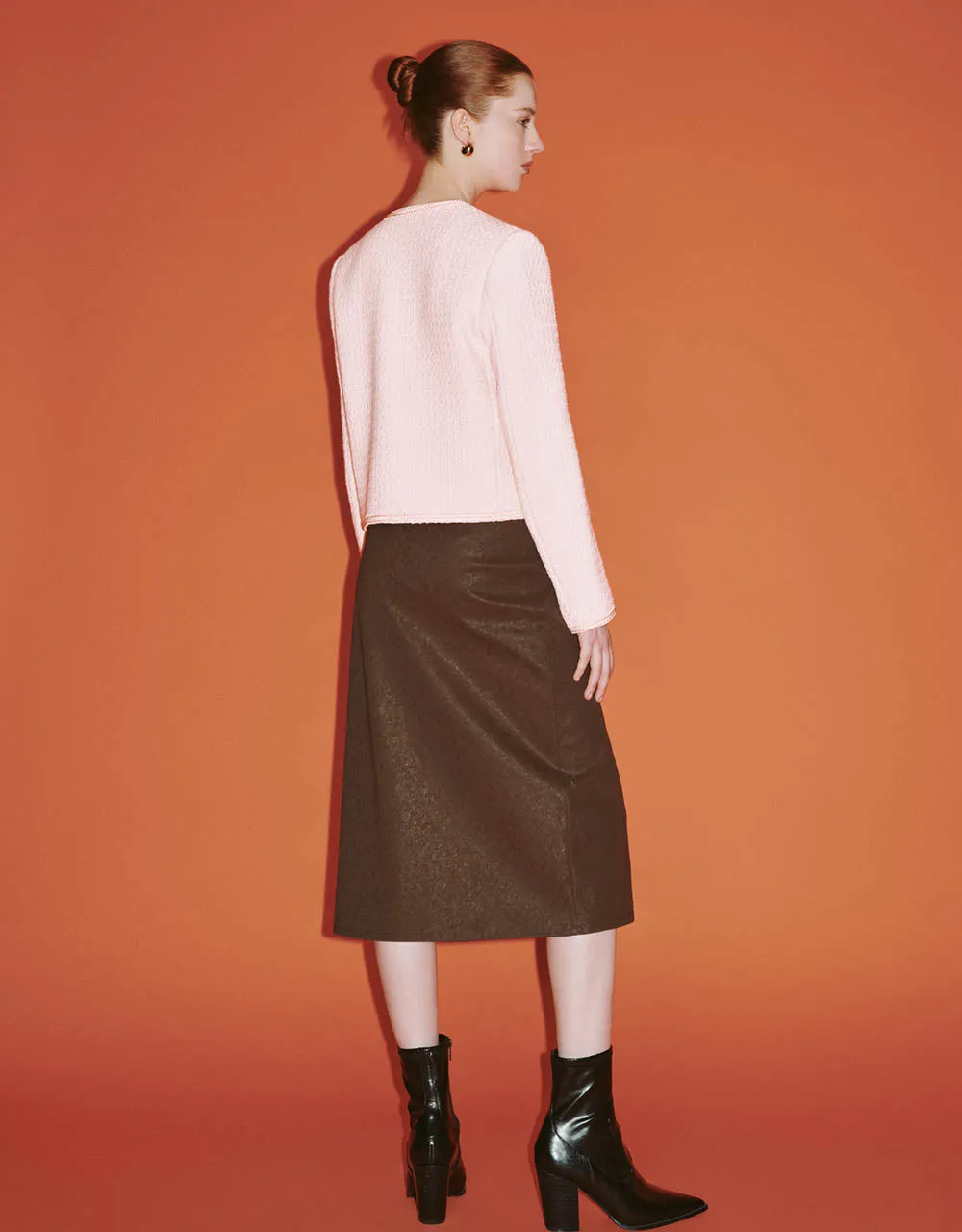 Crew Neck Tweed Jacket sold by Urban Revivo product image thumbnail 5