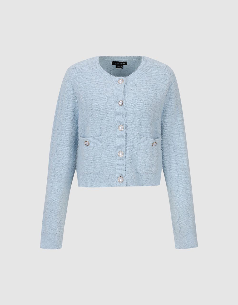 Button Up Crew Neck Knitted Cardigan sold by Urban Revivo product image thumbnail 2