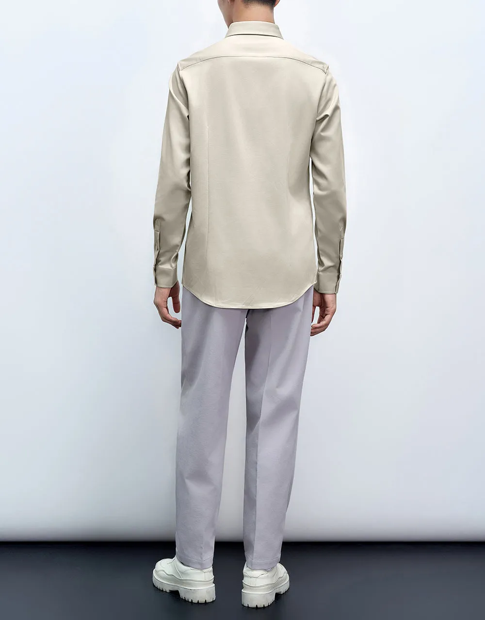 Button Up Straight Shirt sold by Urban Revivo product image thumbnail 4