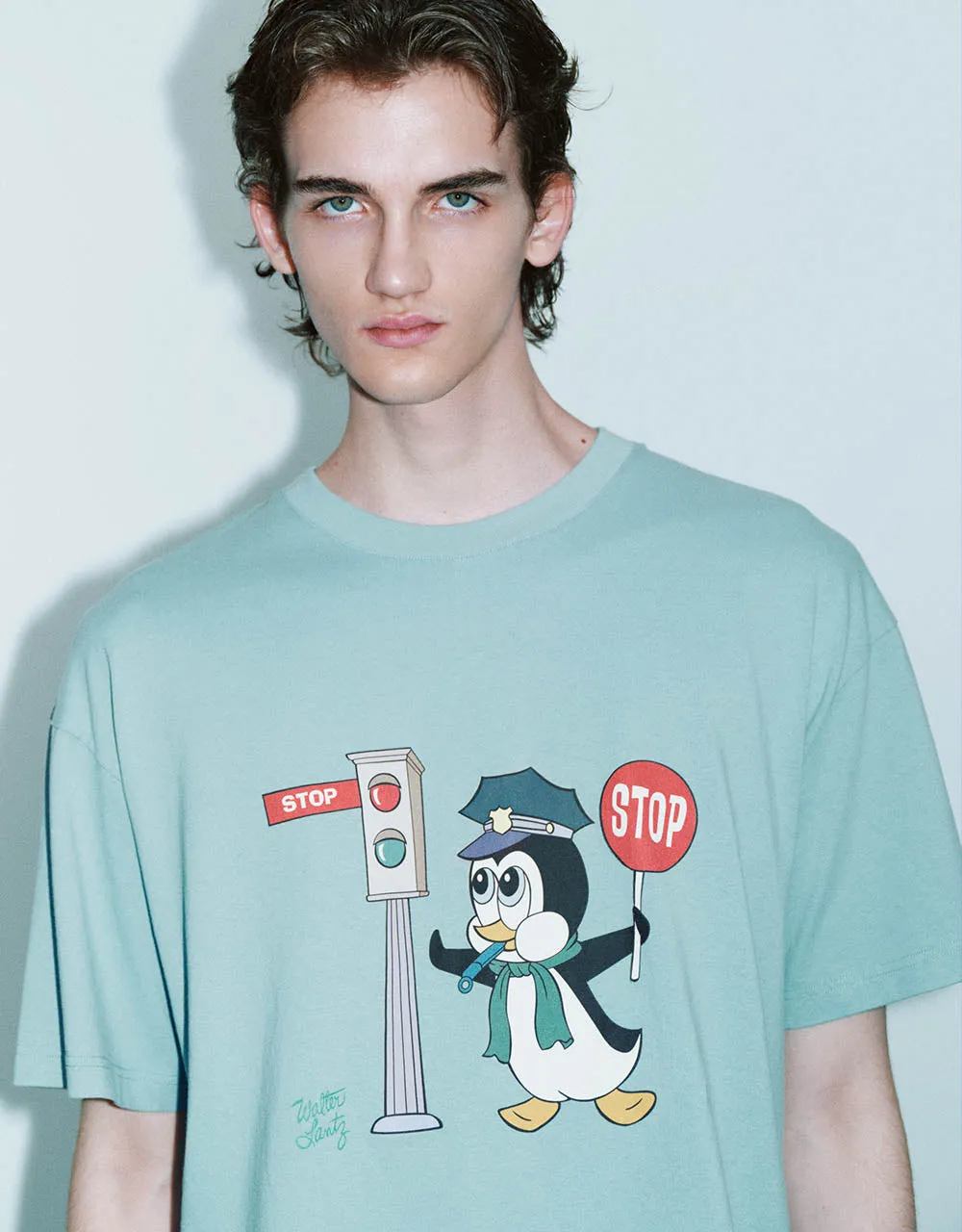 Printed Crew Neck Loose T-Shirt sold by Urban Revivo product image thumbnail 4