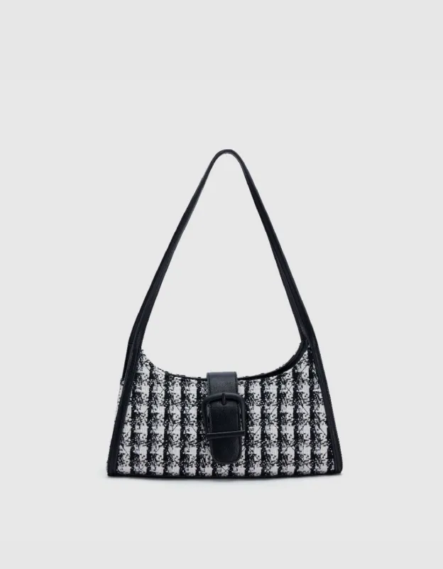 Houndstooth Shoulder Bag sold by Urban Revivo