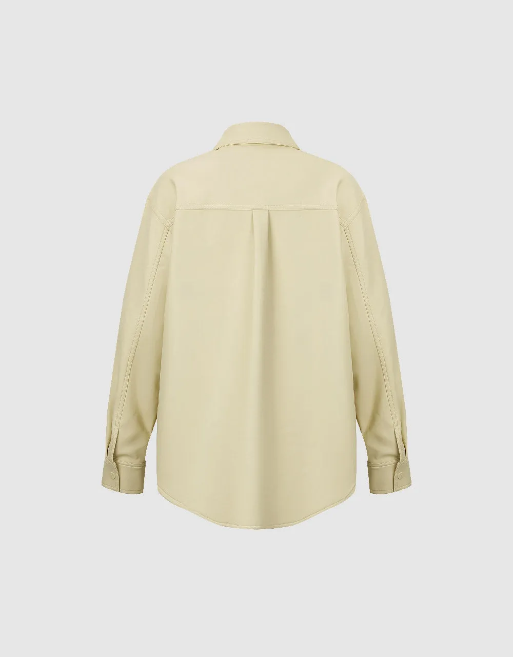 Vegan Leather Straight Jacket sold by Urban Revivo product image thumbnail 5