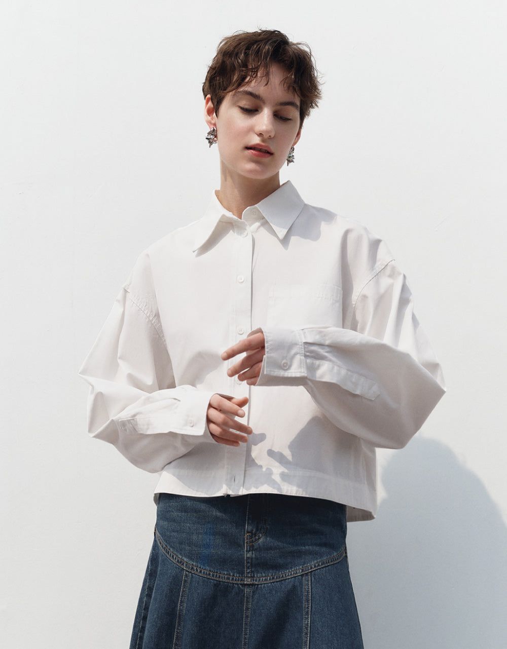 Button Up Raglan Sleeve Jacket sold by Urban Revivo