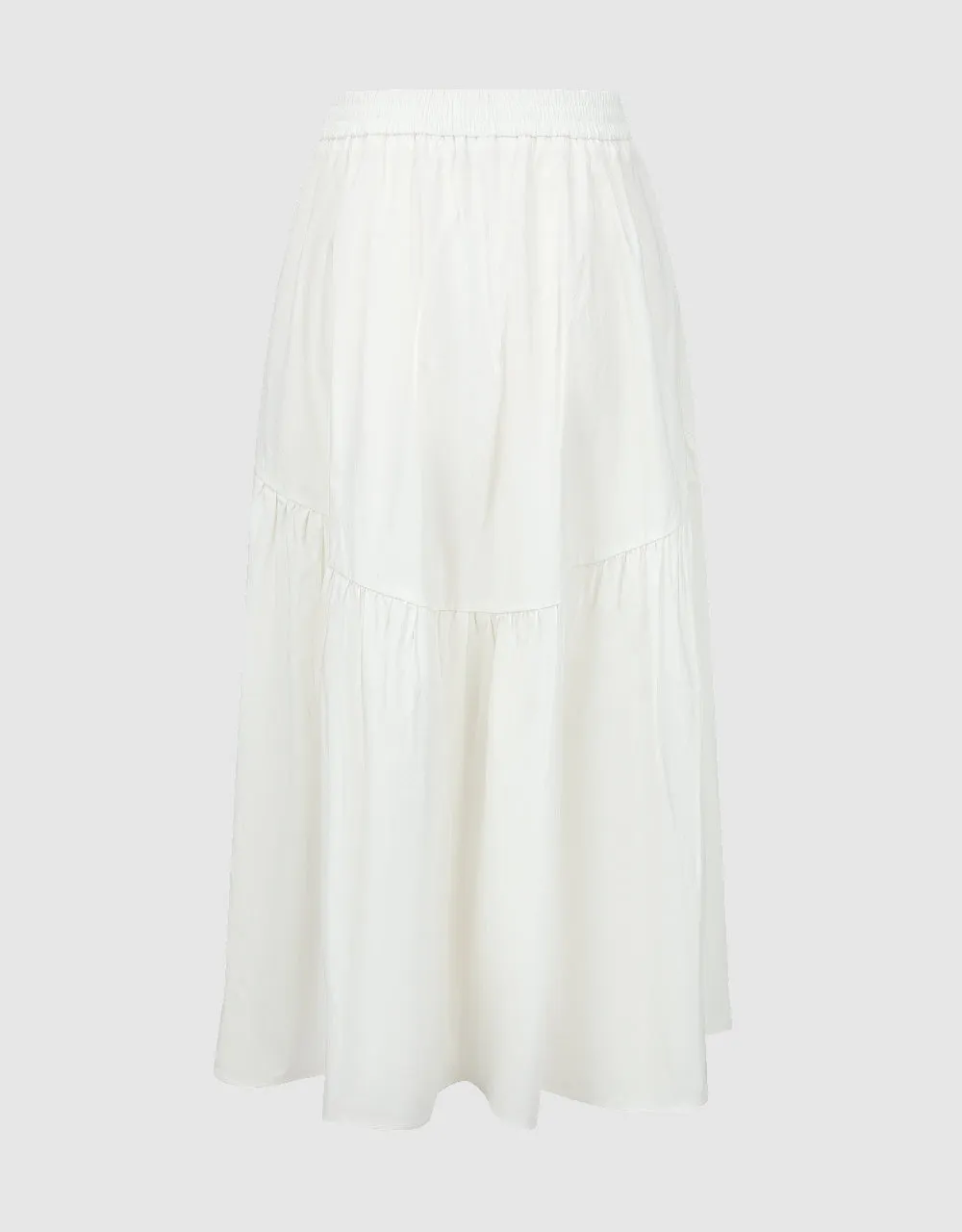 Elastic Waist Midi A-Line Skirt sold by Urban Revivo product image thumbnail 3