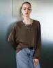 Button Half Placket Crew Neck Loose T-Shirt sold by Urban Revivo