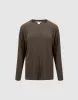 Button Half Placket Crew Neck Loose T-Shirt sold by Urban Revivo