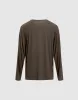 Button Half Placket Crew Neck Loose T-Shirt sold by Urban Revivo