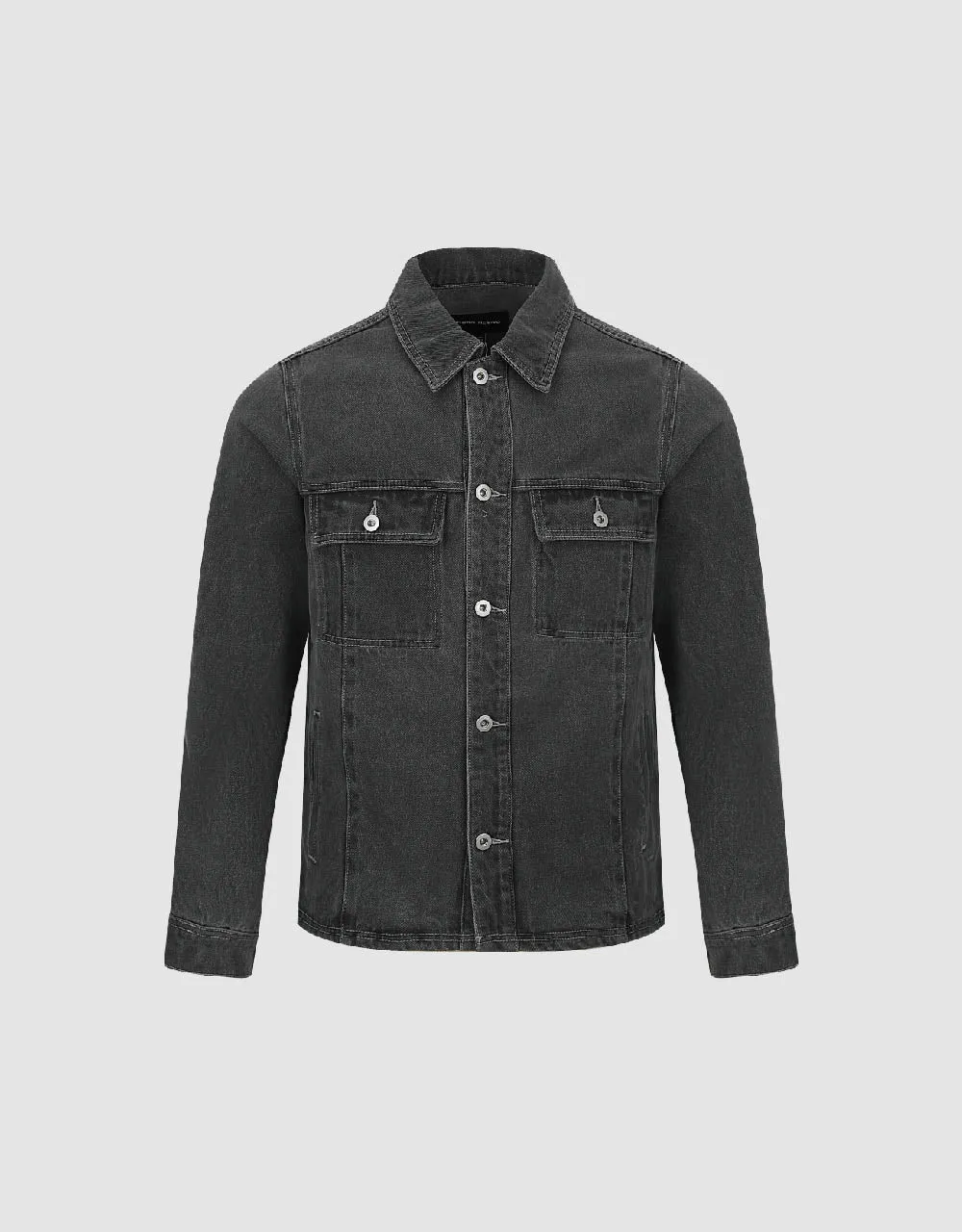 Button Up Denim Jacket sold by Urban Revivo product image thumbnail 5