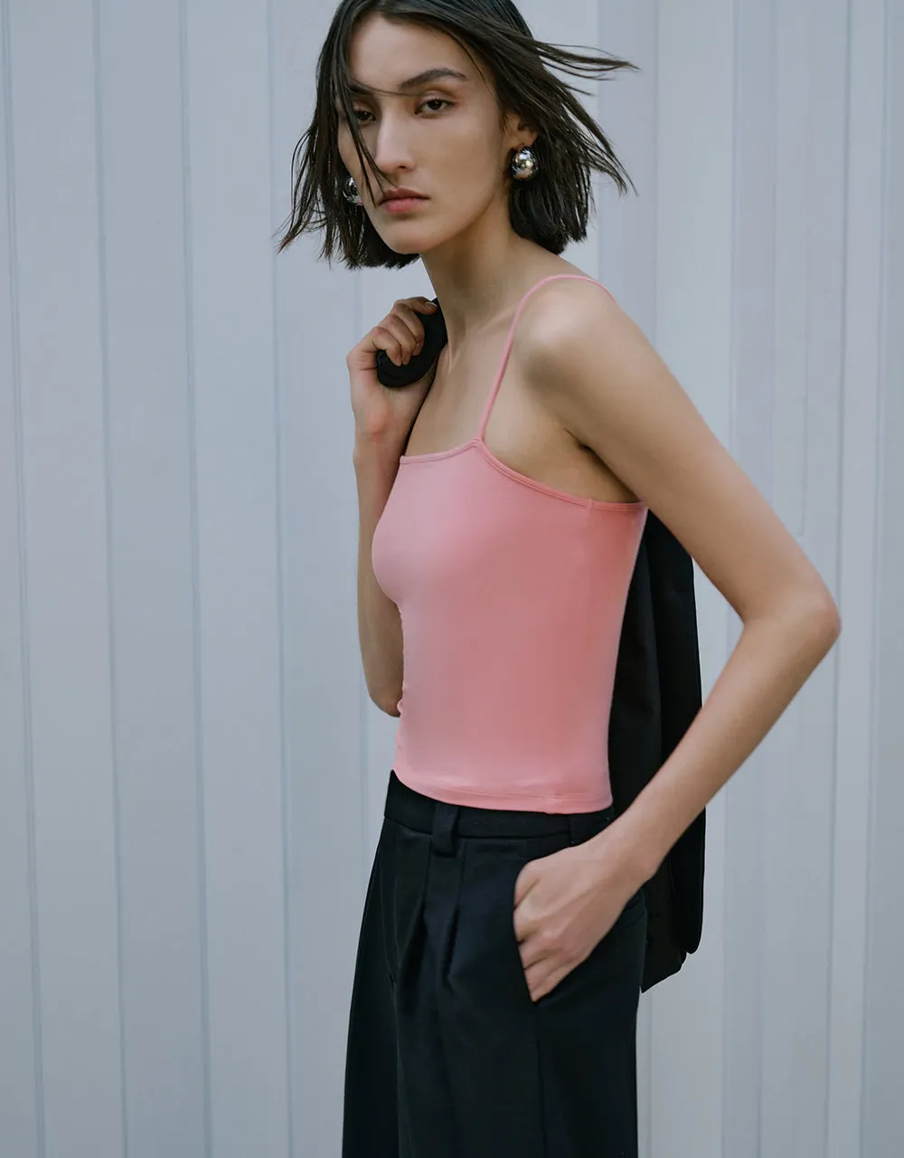 Basic Knitted Cami Top sold by Urban Revivo product image thumbnail 3