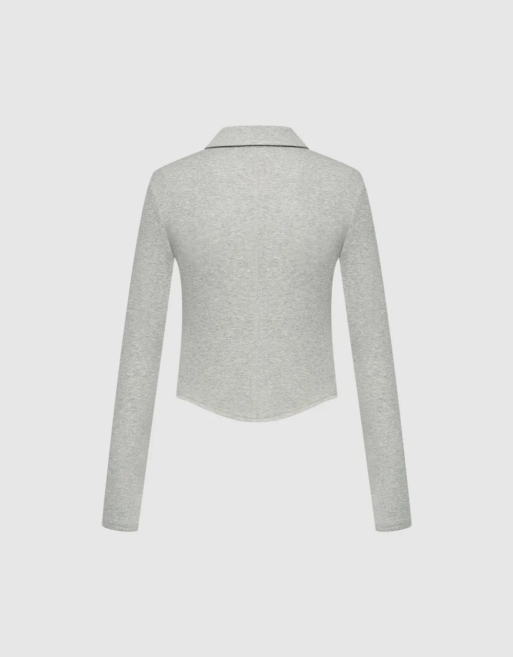 Zipper Front Skinny Shirt sold by Urban Revivo product image thumbnail 5