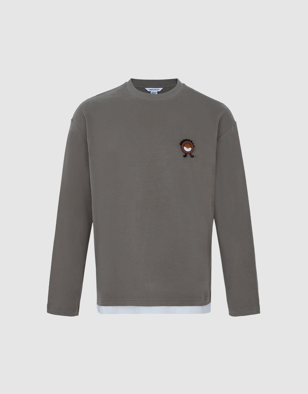 Combination Embroidered Sweatshirt sold by Urban Revivo