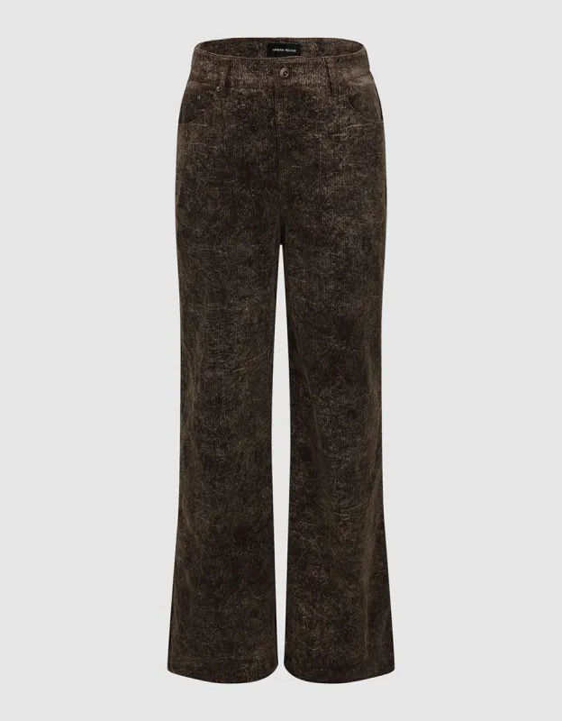 Printed Straight Jeans sold by Urban Revivo