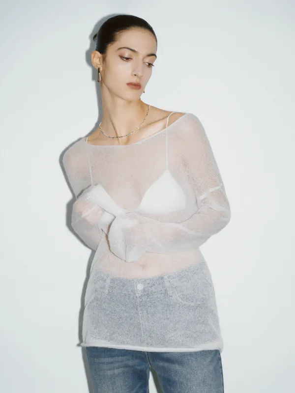 V-Neck Loose Knitted T-Shirt sold by Urban Revivo