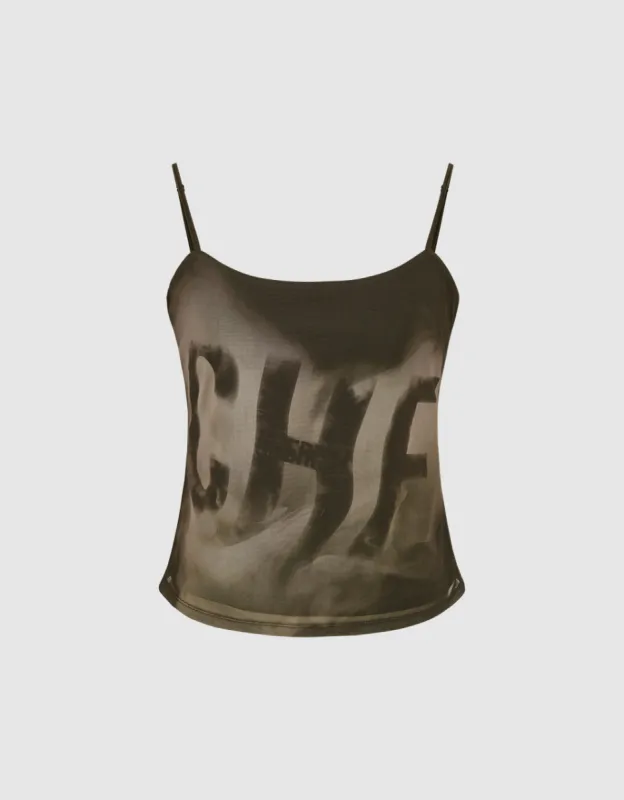 Printed Cami Top made by Urban Revivo