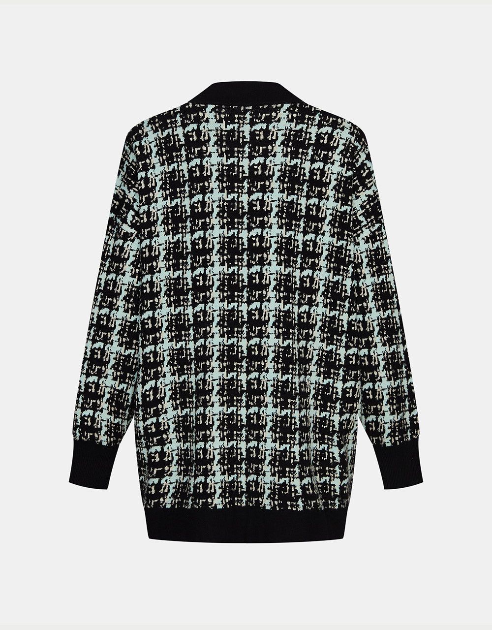 Contrast Trim Plaid Pattern Cardigan sold by Urban Revivo product image thumbnail 4