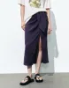 Wrapped Midi Straight Skirt sold by Urban Revivo