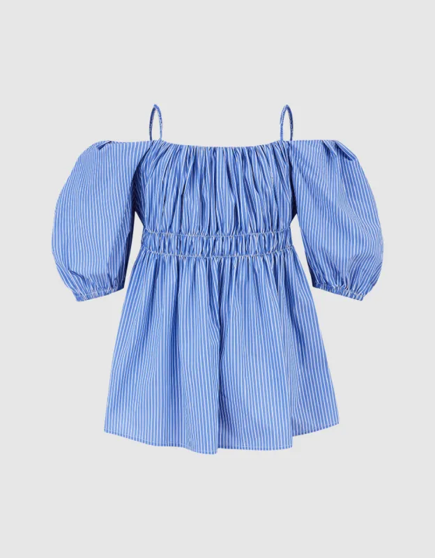 Striped Off-Shoulder Cami Top sold by Urban Revivo