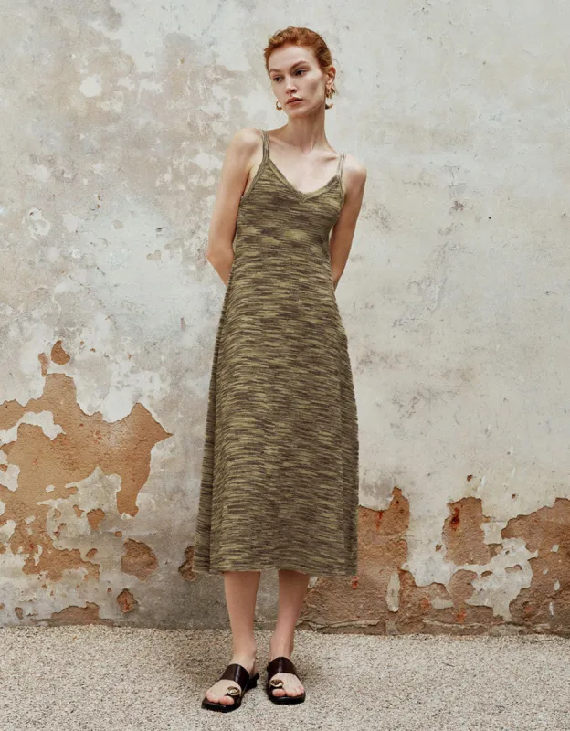 V-Neck Knitted Cami Dress sold by Urban Revivo