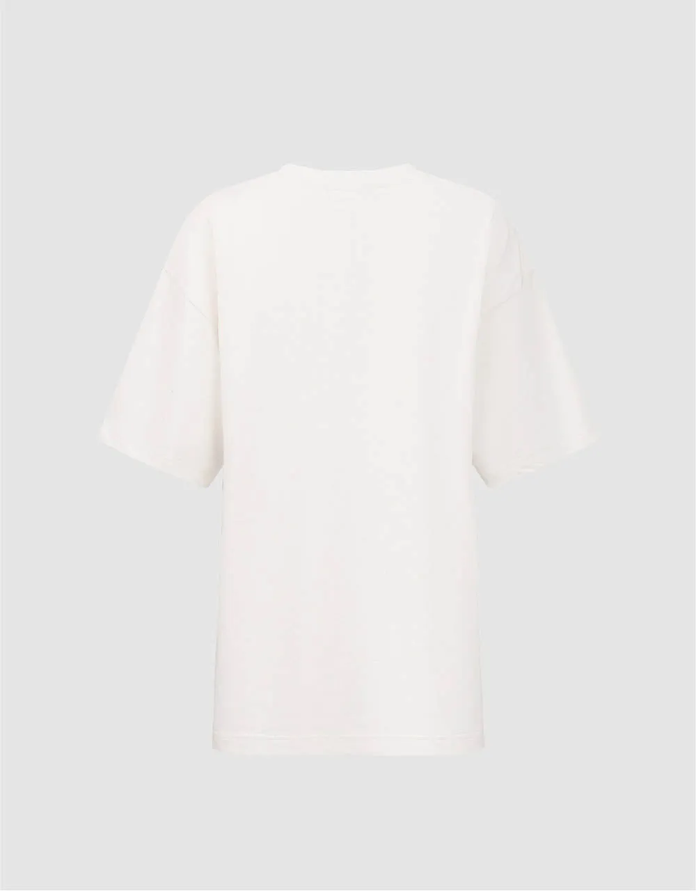 Printed Crew Neck Loose T-Shirt sold by Urban Revivo product image thumbnail 5