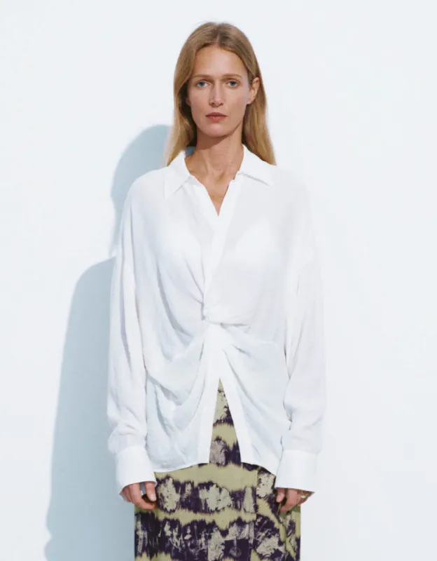 Button Half Placket Straight Overhead Shirt sold by Urban Revivo
