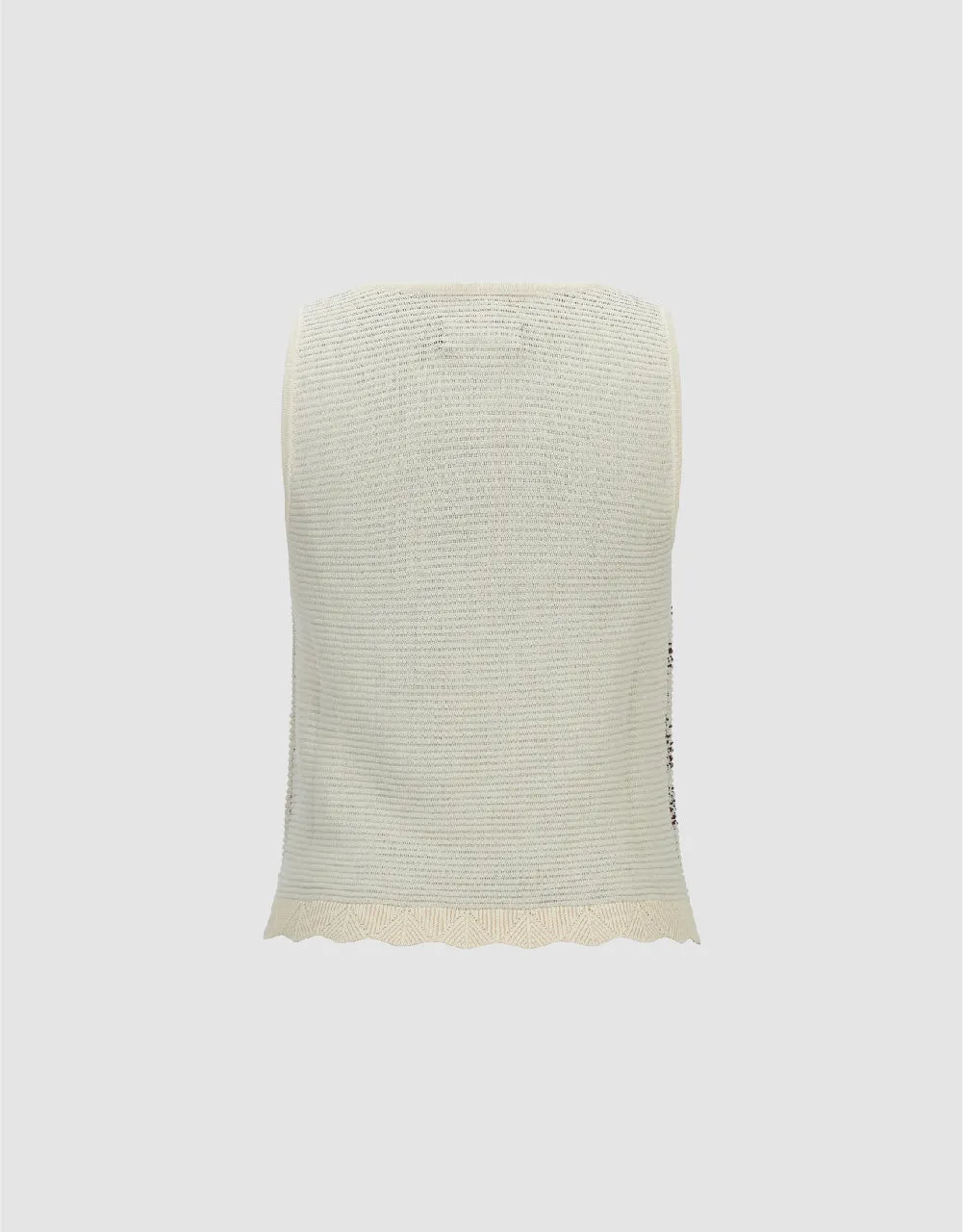 Printed Knitted Tank Top sold by Urban Revivo product image thumbnail 2