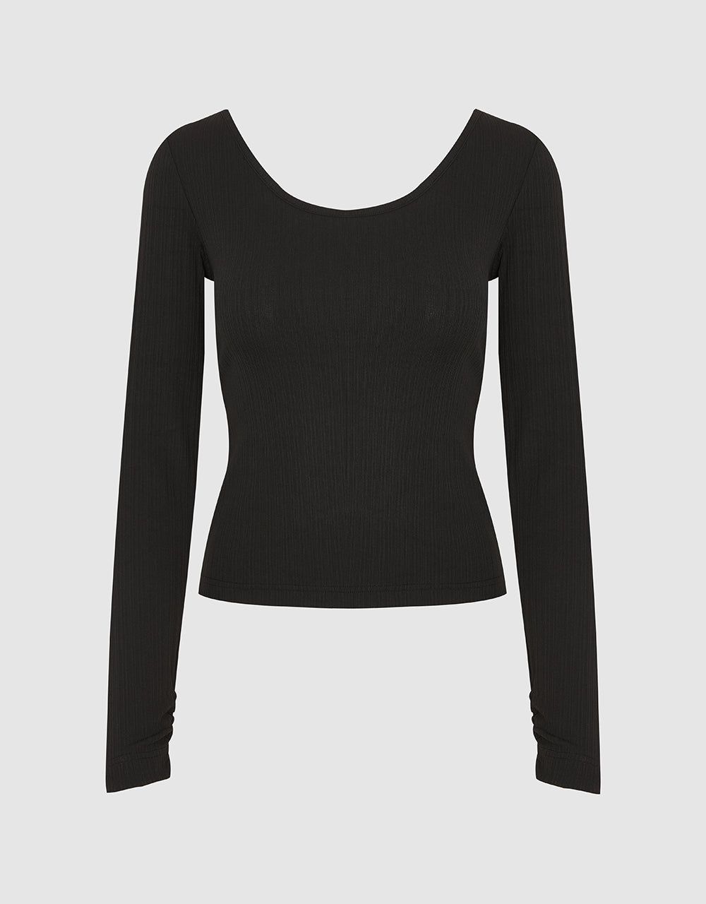 Crew Neck Skinny Knitted T-Shirt sold by Urban Revivo