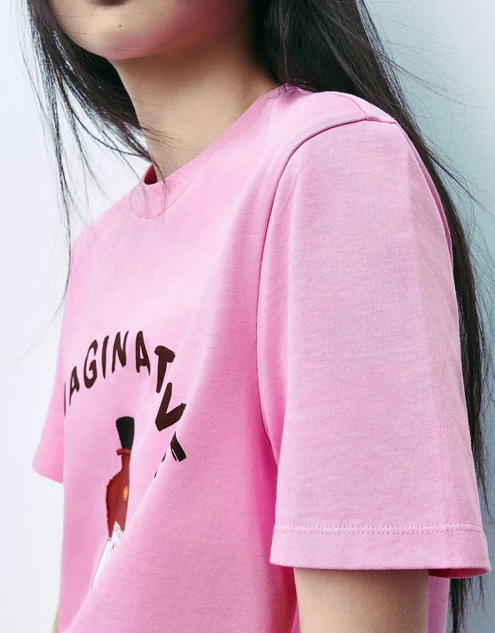 Printed Crew Neck T-Shirt sold by Urban Revivo product image thumbnail 4