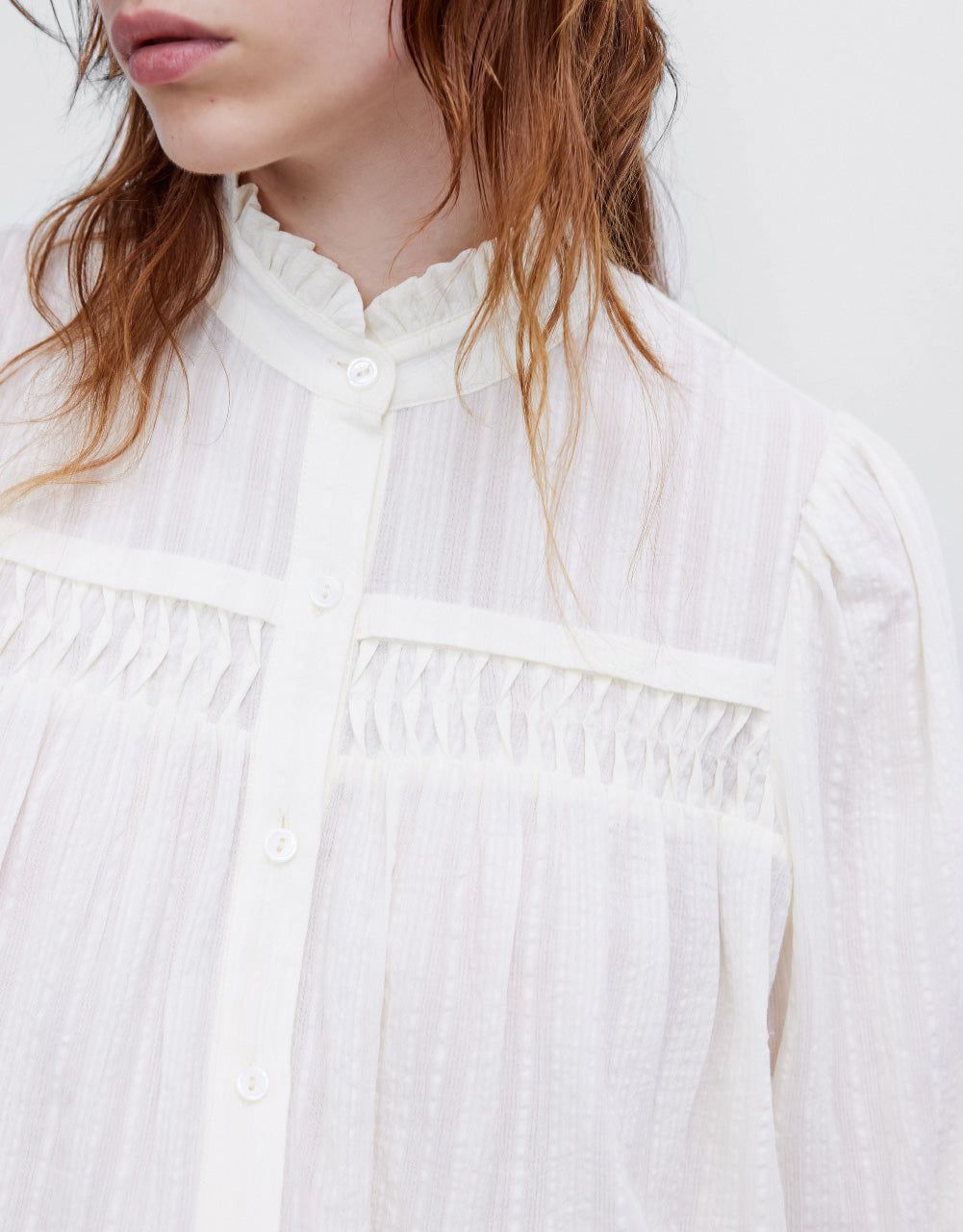 Ruffle Lapel Shirt sold by Urban Revivo product image thumbnail 5