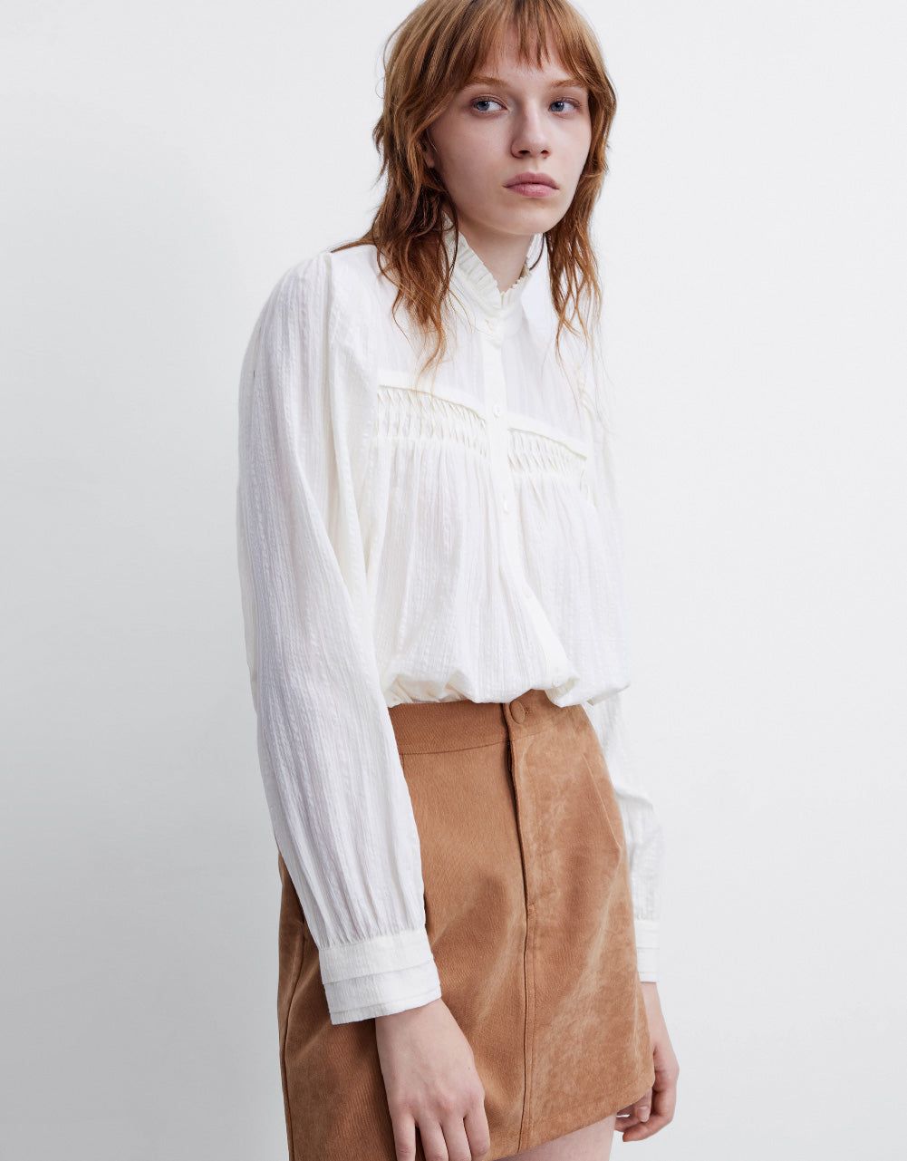 Ruffle Lapel Shirt sold by Urban Revivo product image thumbnail 3