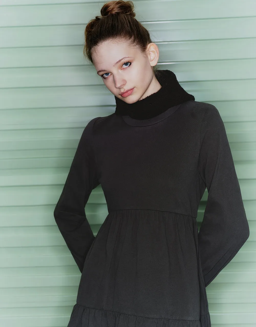 Crew Neck A-Line Dress sold by Urban Revivo product image thumbnail 4