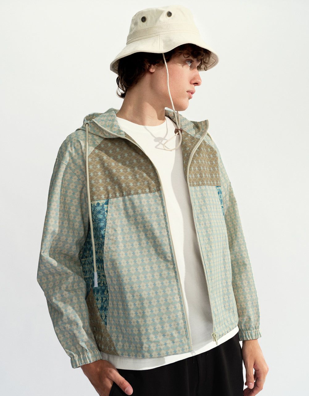 Zipper Front Hooded Jacket sold by Urban Revivo product image thumbnail 3