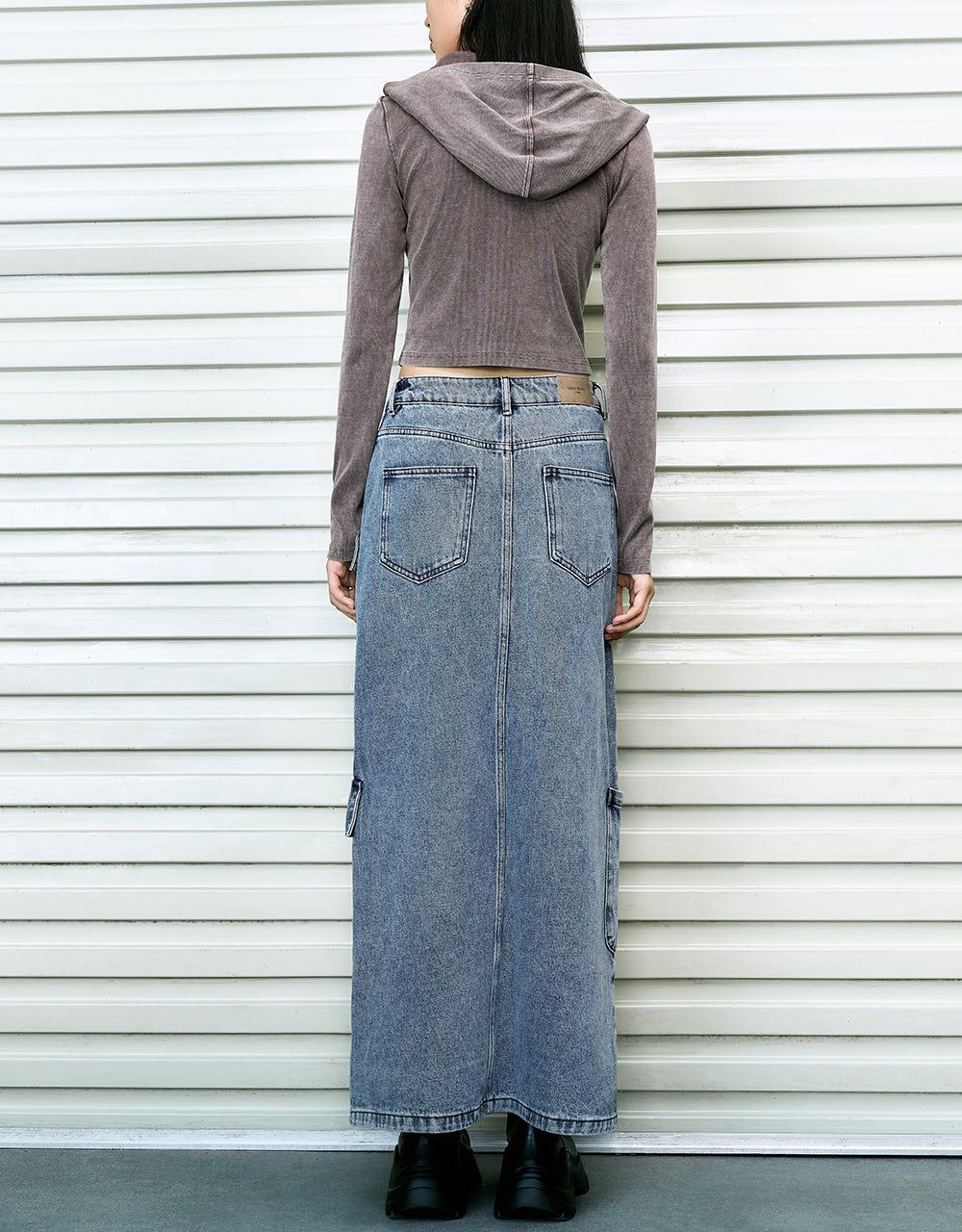 Hooded Skinny Knitted T-Shirt sold by Urban Revivo product image thumbnail 4