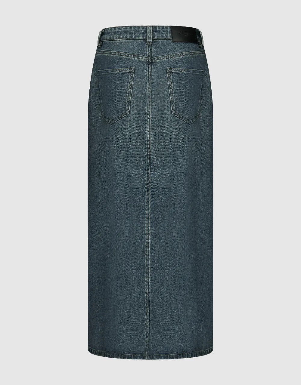 Split Hem Straight Denim Skirt sold by Urban Revivo product image thumbnail 3