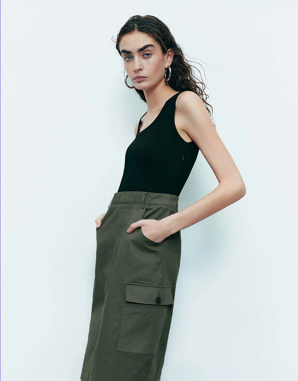 2 In 1 Sleeveless Crew Neck Straight Dress sold by Urban Revivo product image thumbnail 3