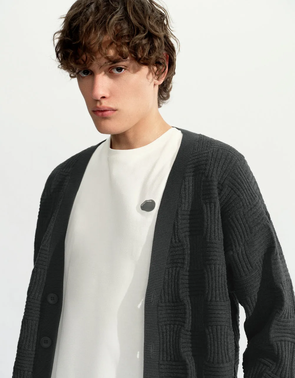 V-Neck Knitted Cardigan sold by Urban Revivo product image thumbnail 5