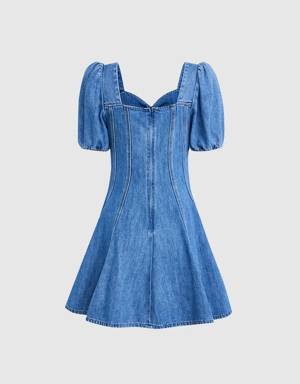 Skater Denim Dress sold by Urban Revivo product image thumbnail 4