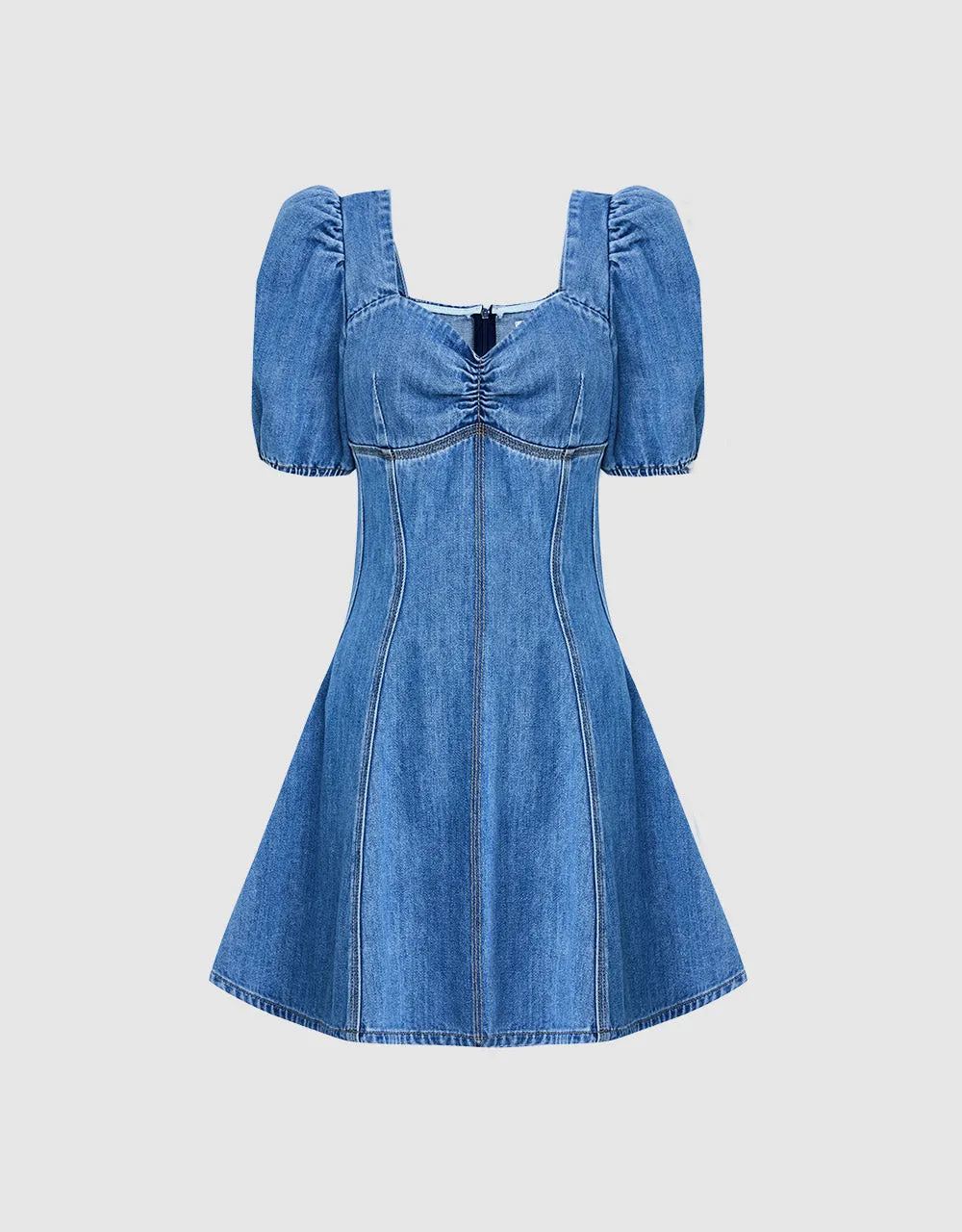 Skater Denim Dress sold by Urban Revivo