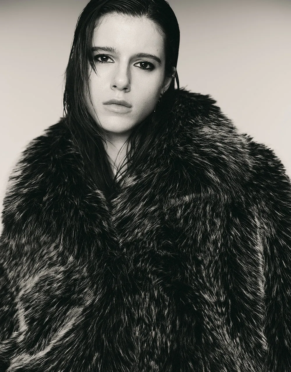 Faux Fur Straight Jacket sold by Urban Revivo product image thumbnail 5