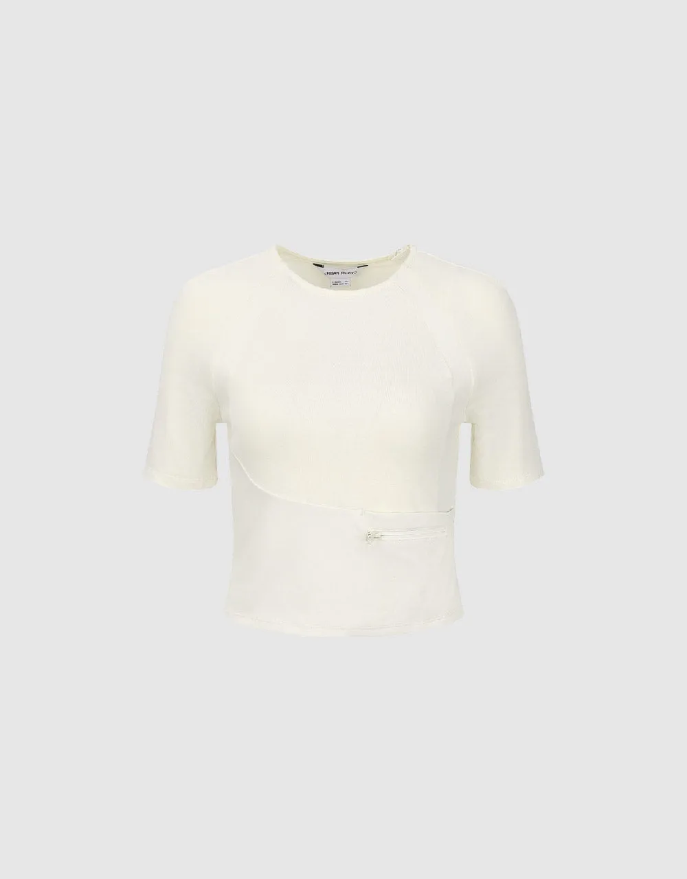 Crew Neck Skinny T-Shirt sold by Urban Revivo product image thumbnail 2