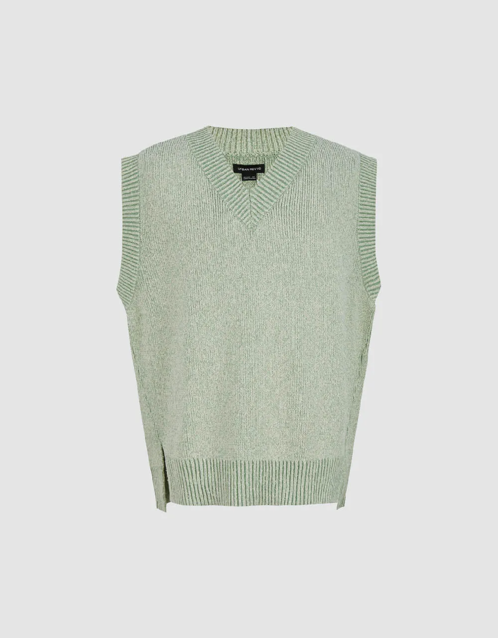 V-Neck Knitted Vest sold by Urban Revivo product image thumbnail 5