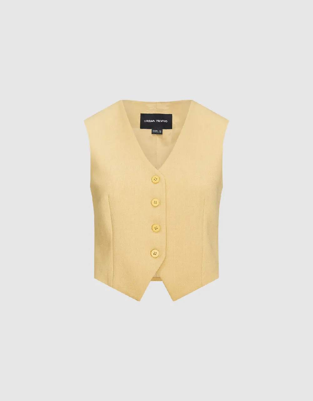 Button Up V-Neck Waistcoat sold by Urban Revivo product image thumbnail 5