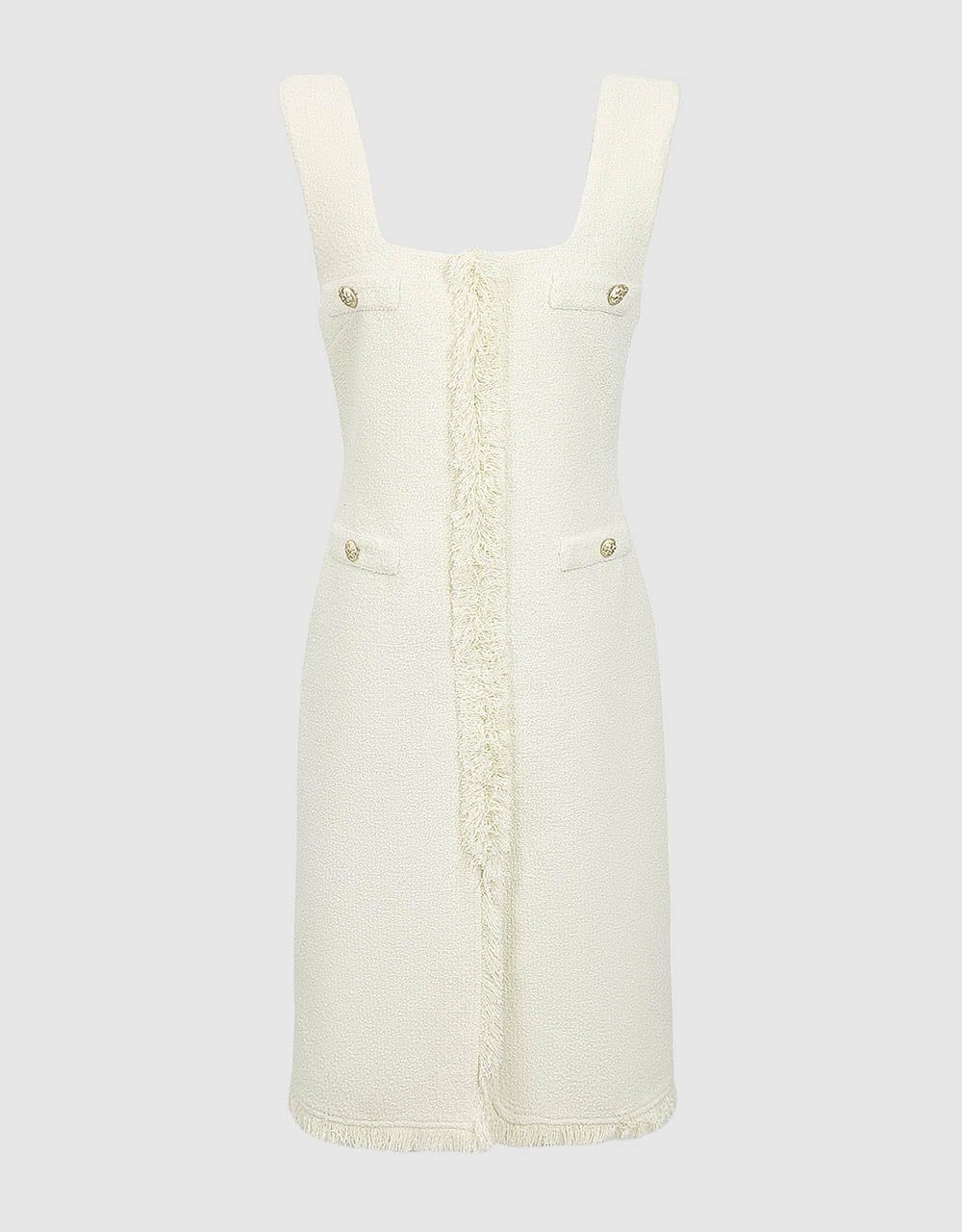 Sleeveless Raw Hem Tweed Dress sold by Urban Revivo product image thumbnail 2